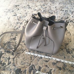 Michael Kors cross stitch Miranda leather bucket bag